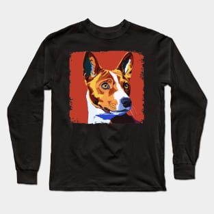 Basenji Pop Art - Dog Lover Gifts Long Sleeve T-Shirt